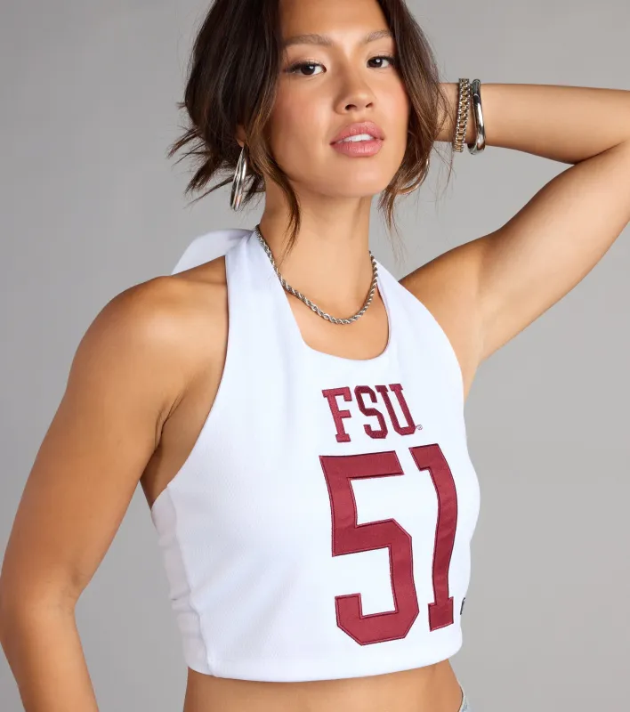 Flirty Style Florida State® Jersey Halter Top sold by Windsor