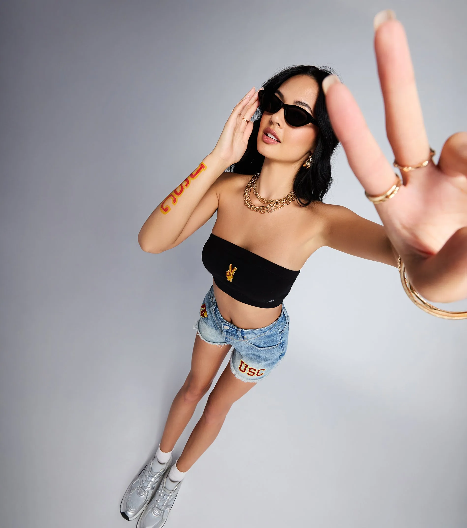 Victory Vibes Only USC® Bandeau Crop Top sold by Windsor product image thumbnail 3