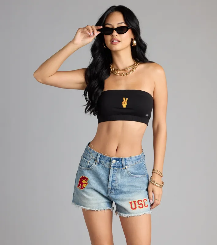 Victory Vibes Only USC® Bandeau Crop Top sold by Windsor