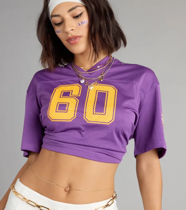 Play to Win LSU® Tigers® Cropped Jersey Top sold by Windsor