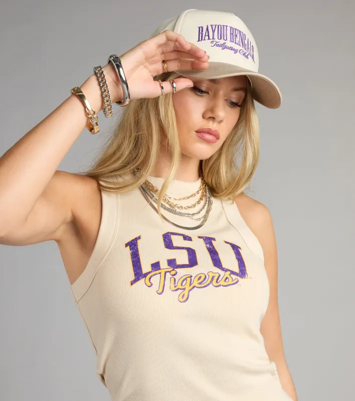 Bayou Babe LSU® Tigers® Ribbed Tank Top sold by Windsor
