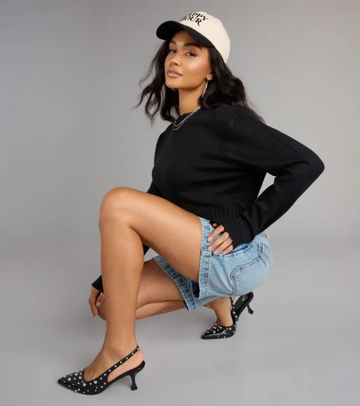 Falling For Layers Crop Knit Sweater sold by Windsor