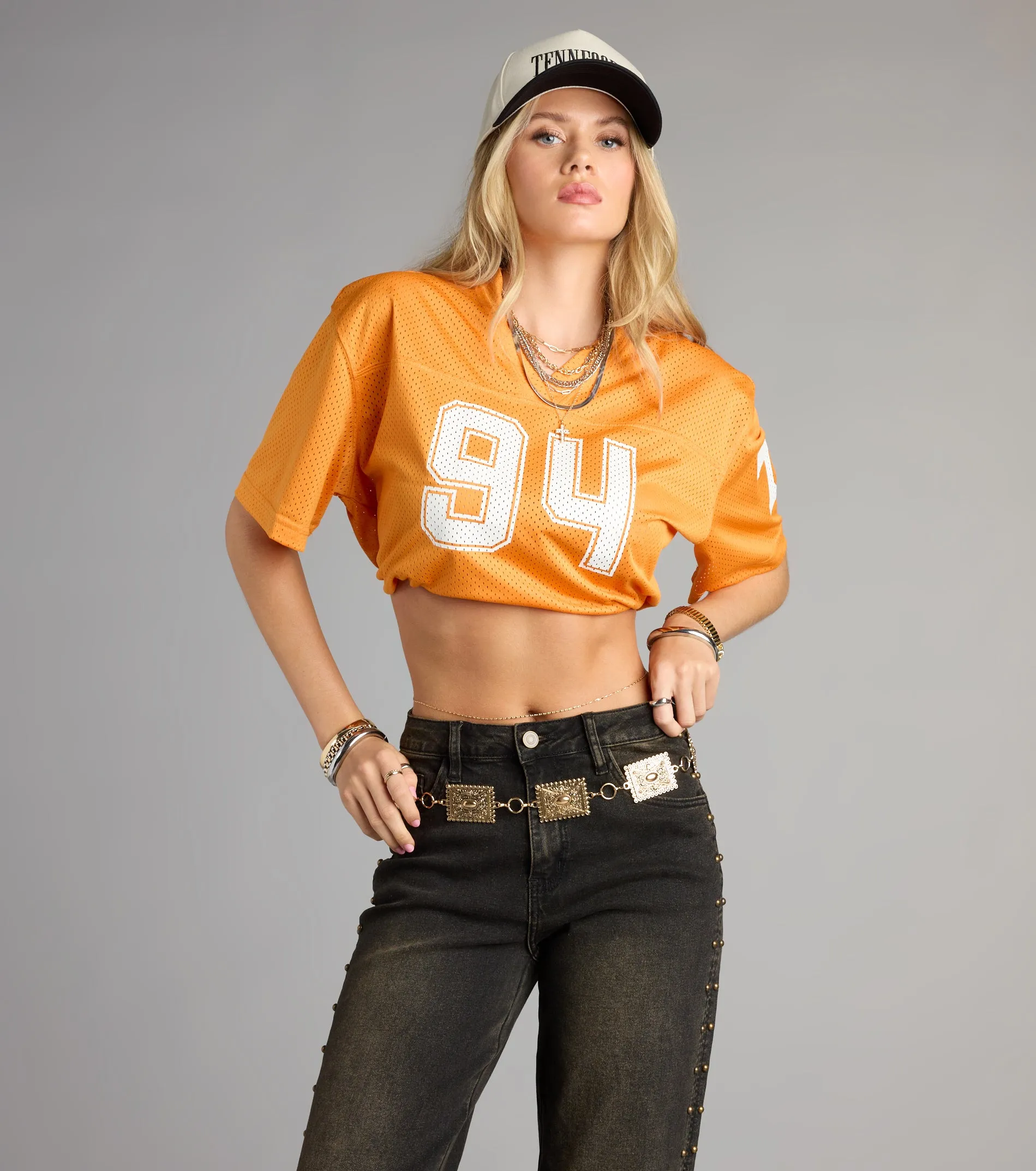 Tailgate In Tennessee® Cropped Jersey Top sold by Windsor product image thumbnail 4