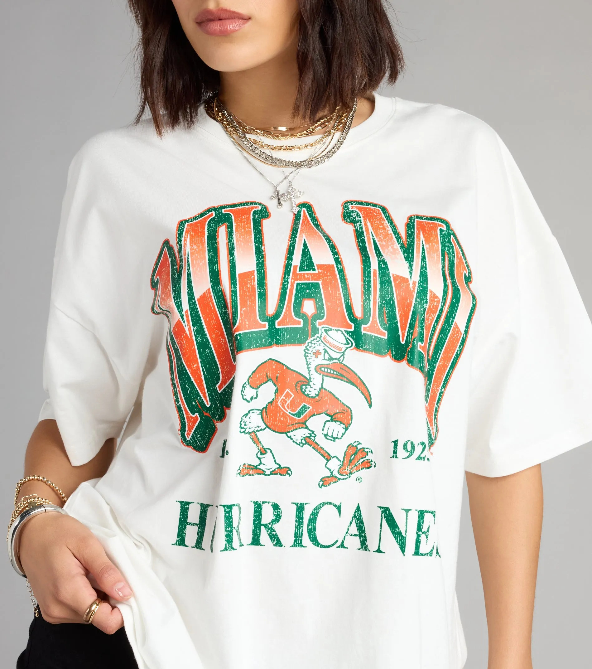 Game Day Heat Miami™ Hurricanes Graphic Tee sold by Windsor product image thumbnail 4