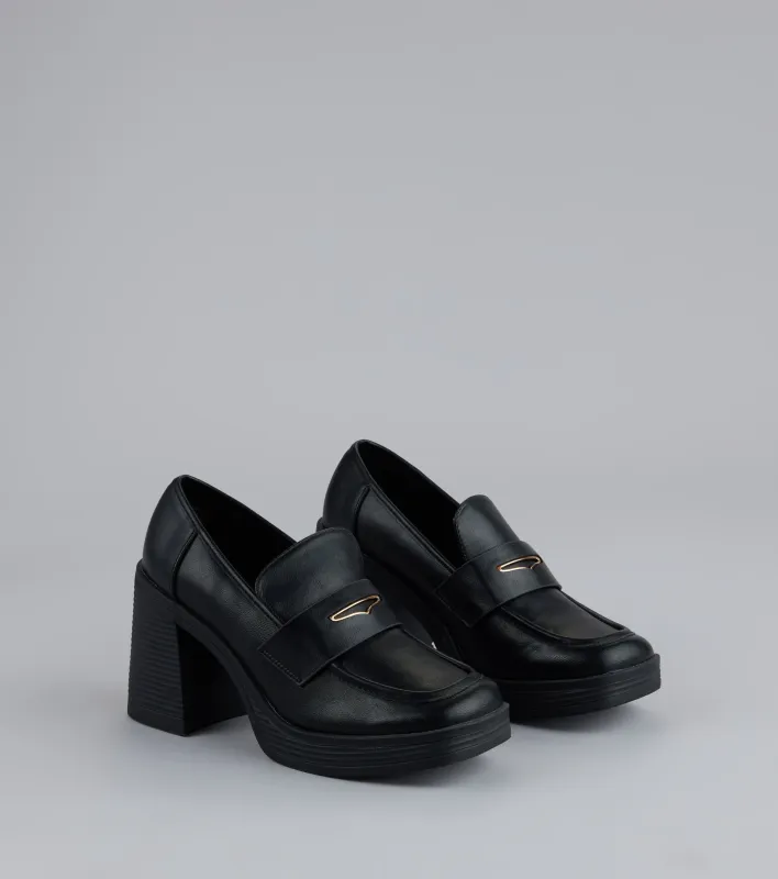 Elevated Chic Platform Loafers sold by Windsor