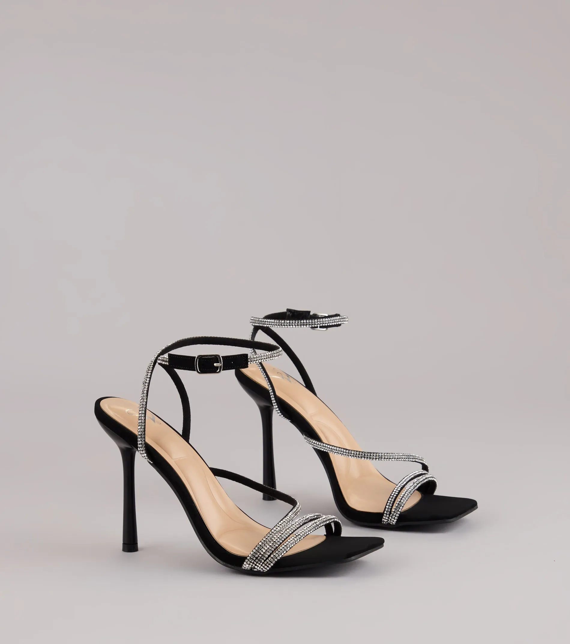 Strut With Glamour Rhinestone Stiletto Heels sold by Windsor