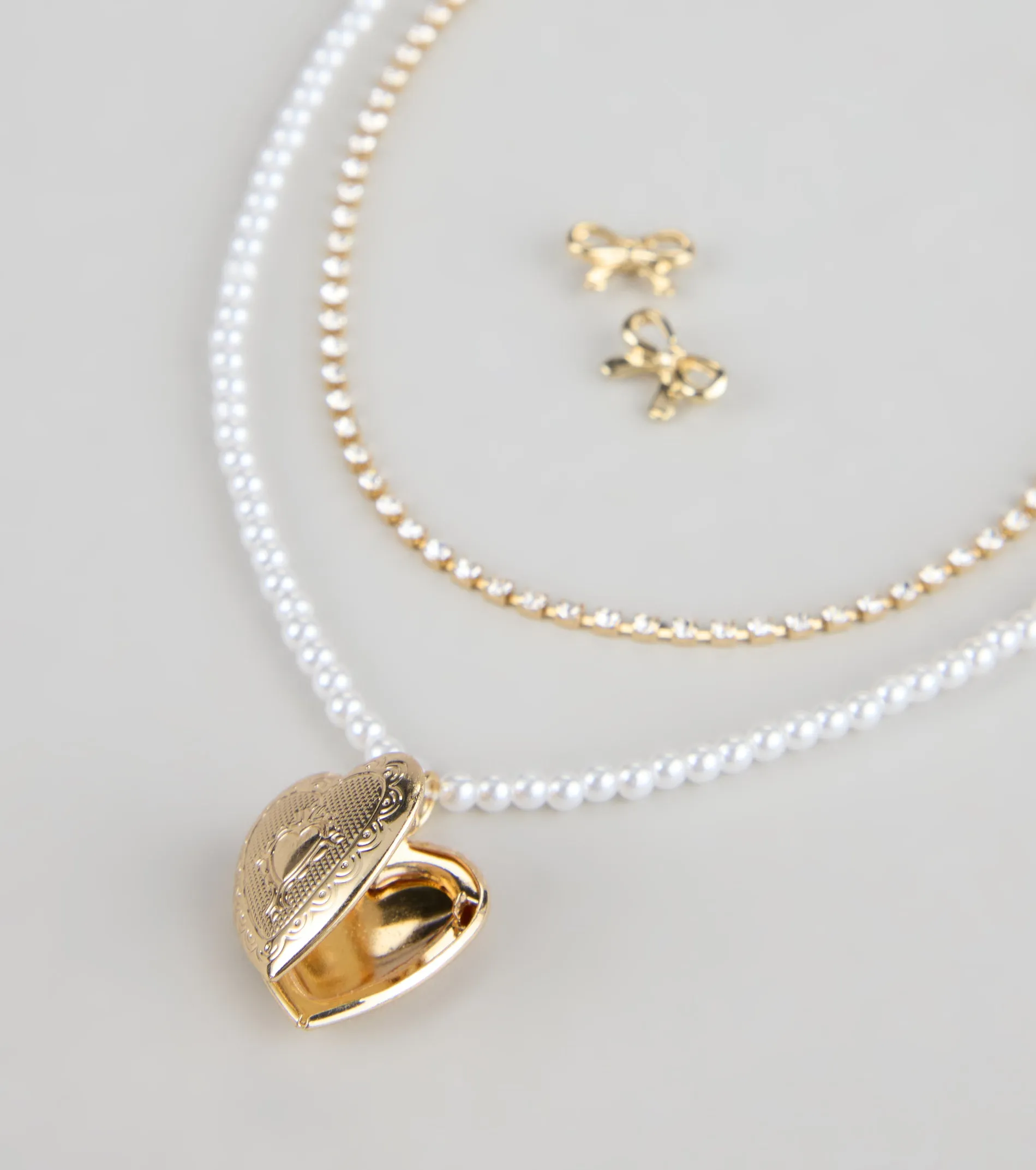 Sweetheart Vibes Necklace And Earrings Set sold by Windsor product image thumbnail 2