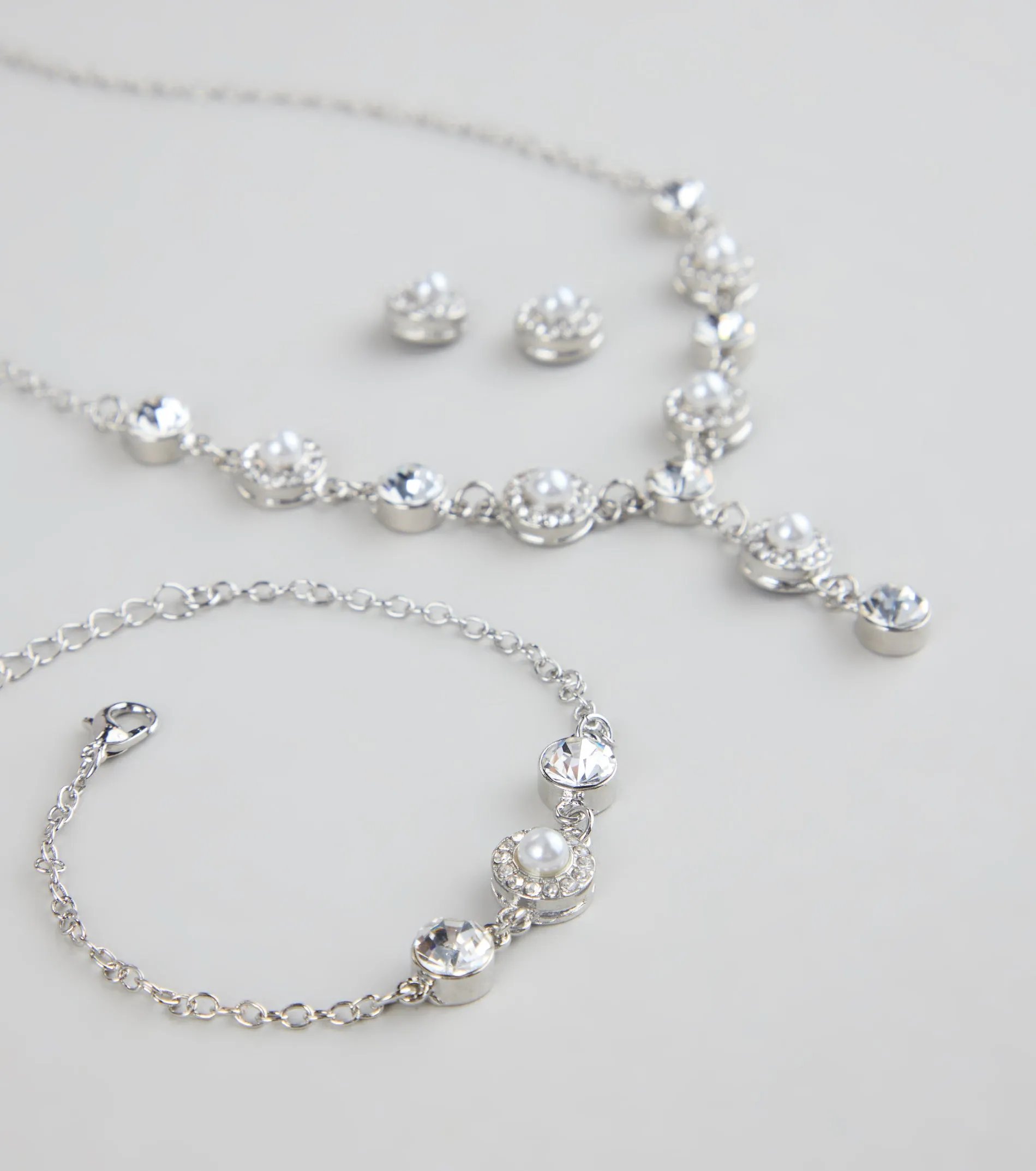 Pearl Glow Rhinestone Jewelry Set sold by Windsor product image thumbnail 2