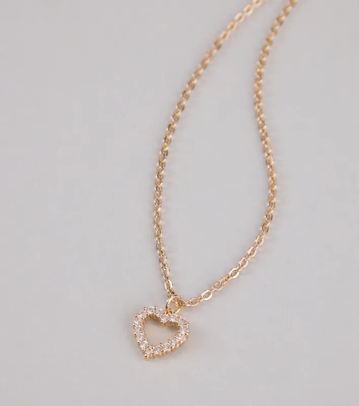 Heart For Sparkle Cubic Zirconia Necklace sold by Windsor