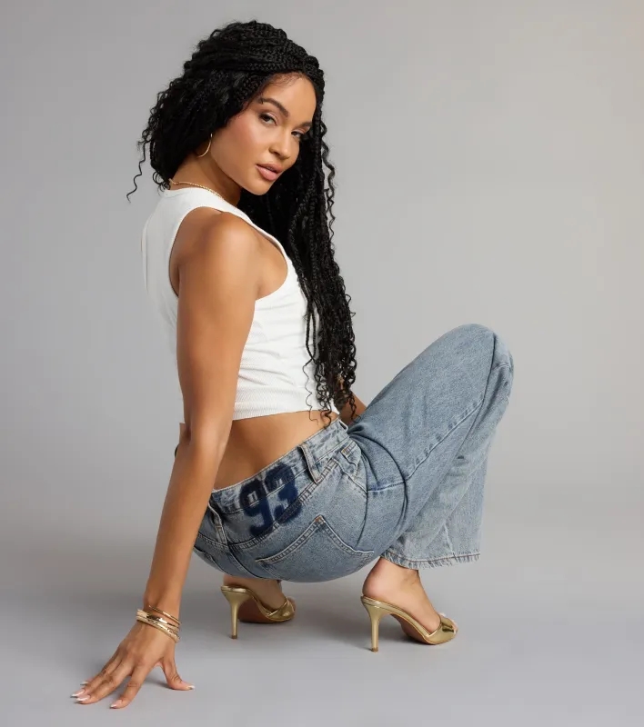 Everyday Icon 93 Wide-Leg Denim Jeans sold by Windsor