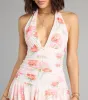 Flirty Bloom Floral Ruffle Skater Dress sold by Windsor