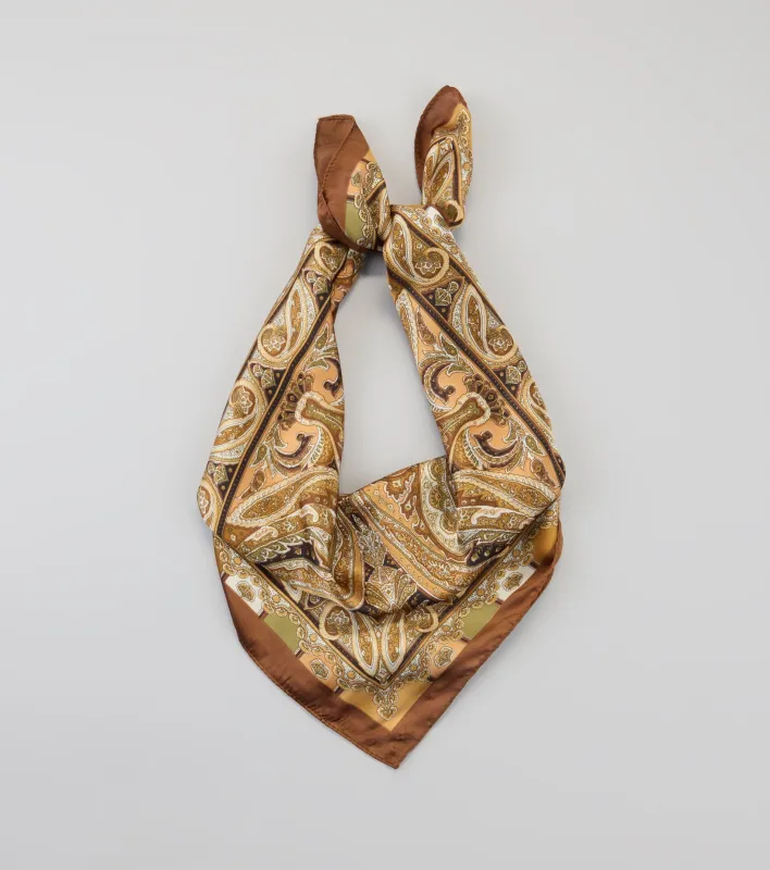 Soft Touch Satin Paisley Scarf sold by Windsor