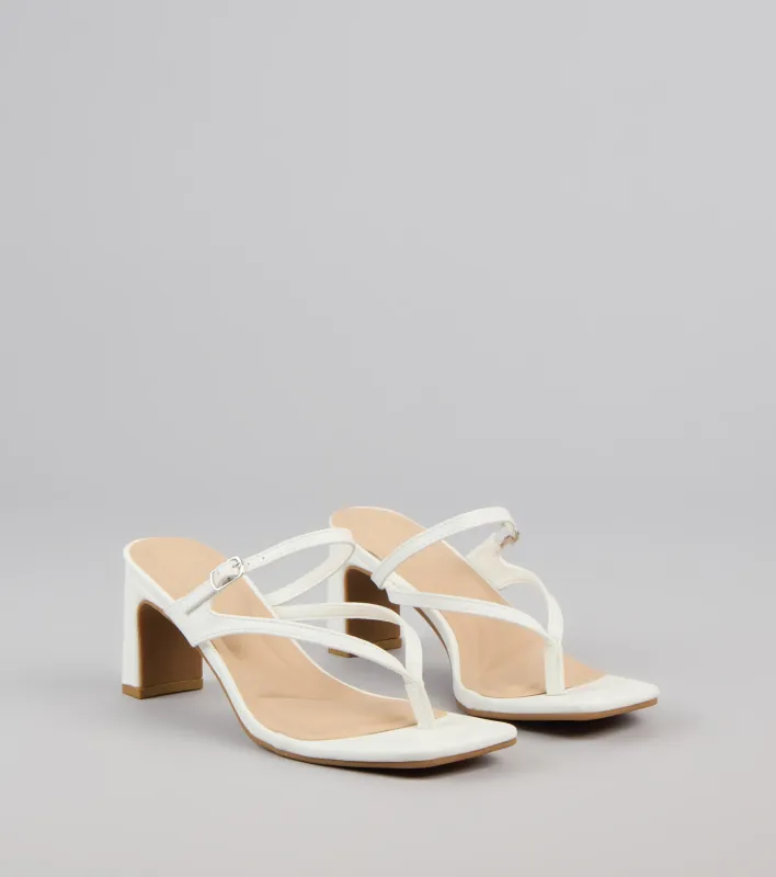 Strap In Thong Buckle Mules sold by Windsor