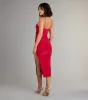 Serve Style High Slit Bodycon Midi Dress sold by Windsor