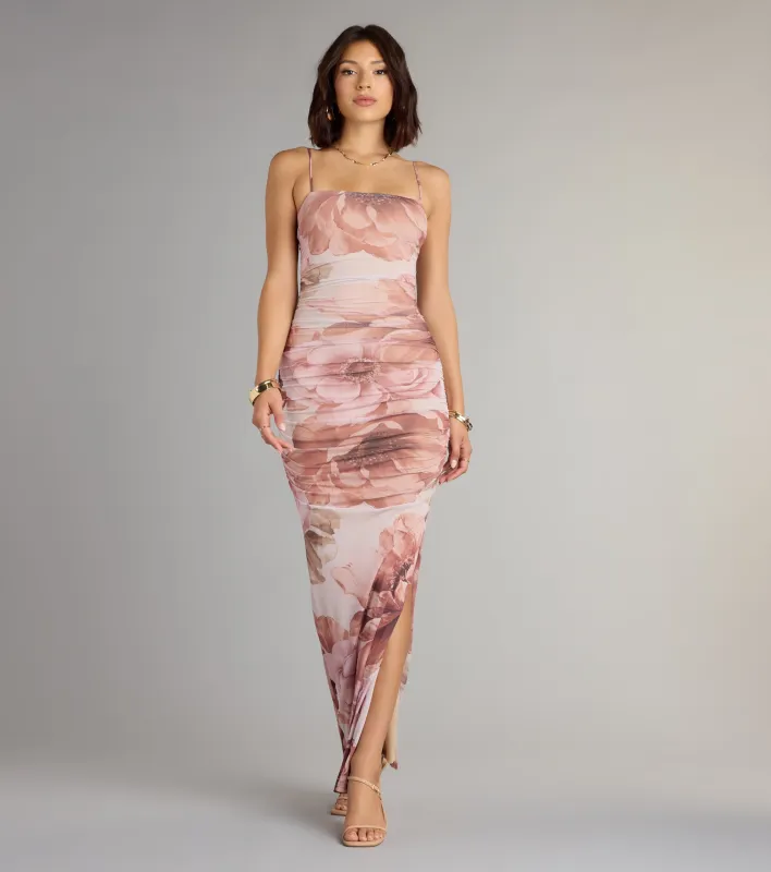 Garden Party Glow Floral Mesh Maxi Dress sold by Windsor