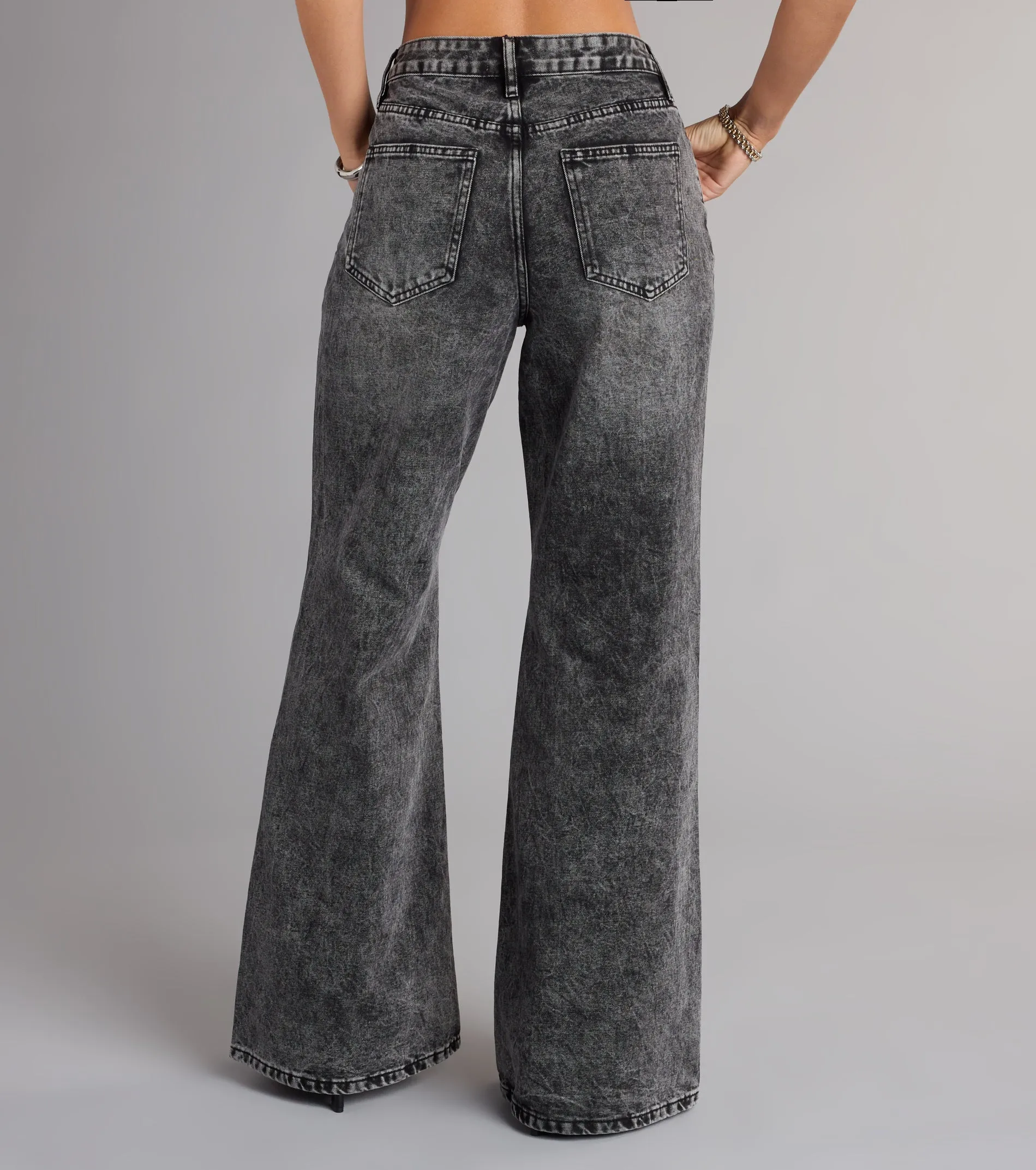 Bold Vibes Wide Leg Denim Jeans sold by Windsor product image thumbnail 2