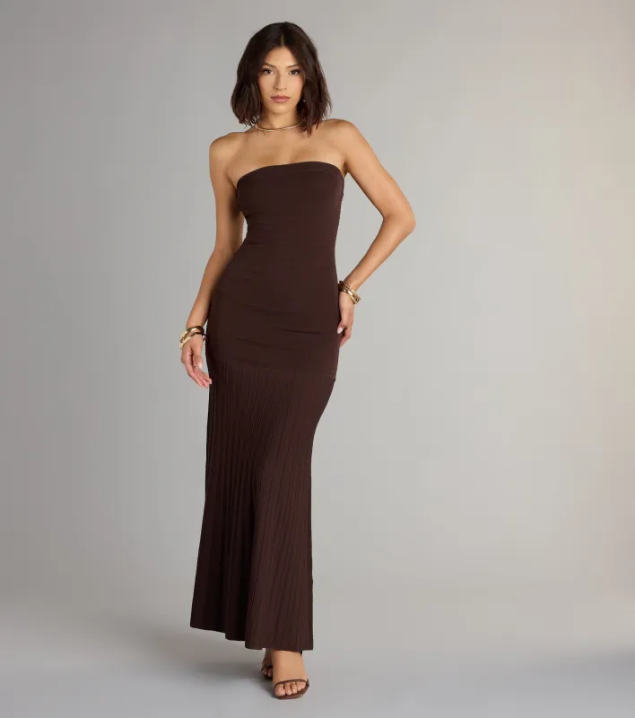 All Eyes On You Strapless Maxi Dress sold by Windsor