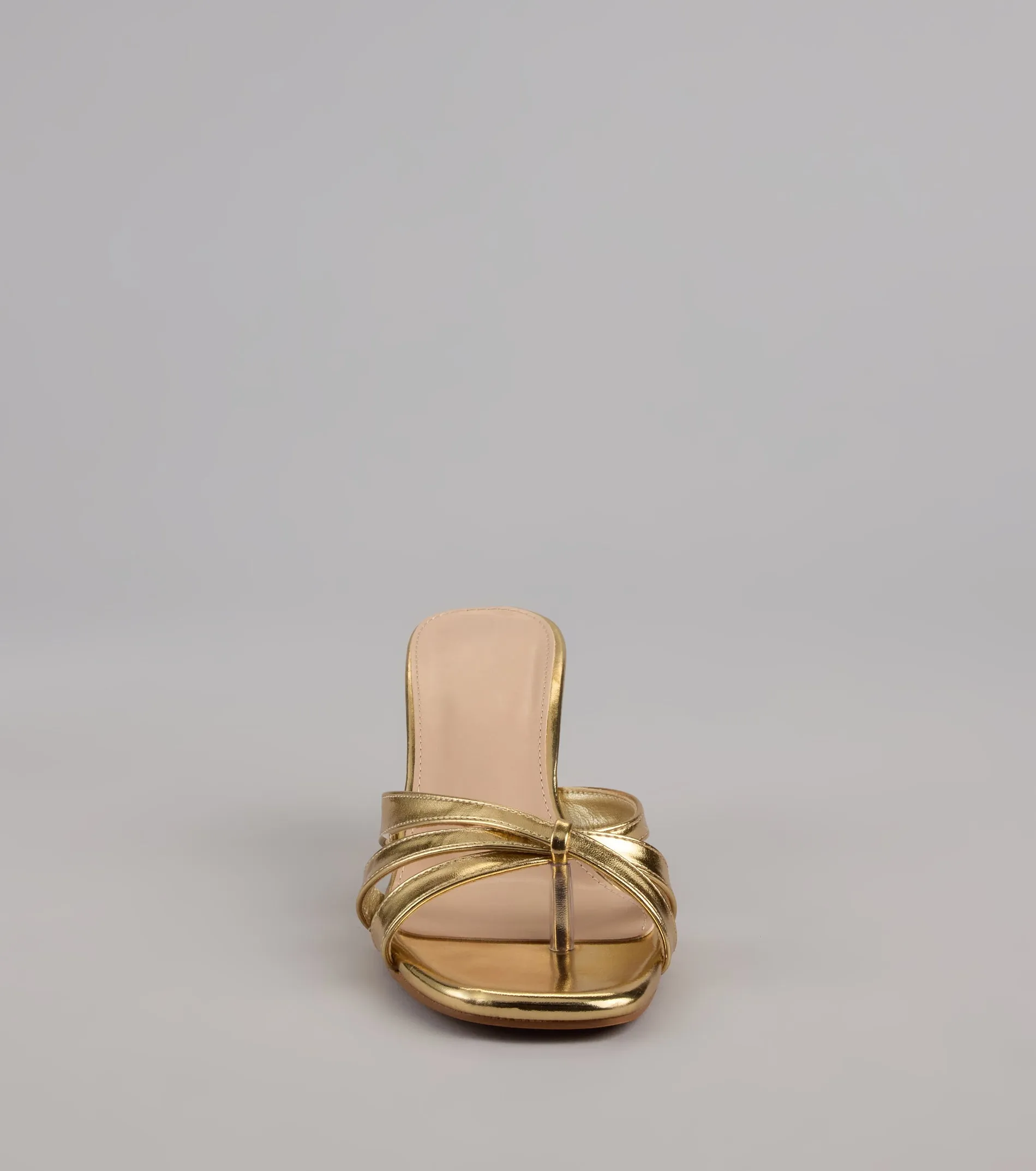 Shine Bright Metallic Thong Kitten Heels sold by Windsor product image thumbnail 3