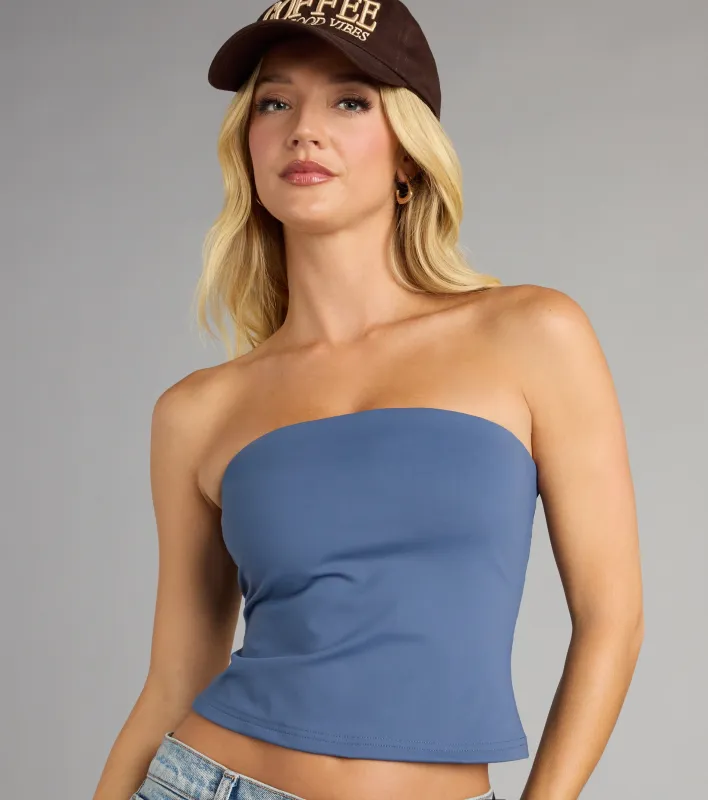 Serve Looks Crop Tube Top sold by Windsor