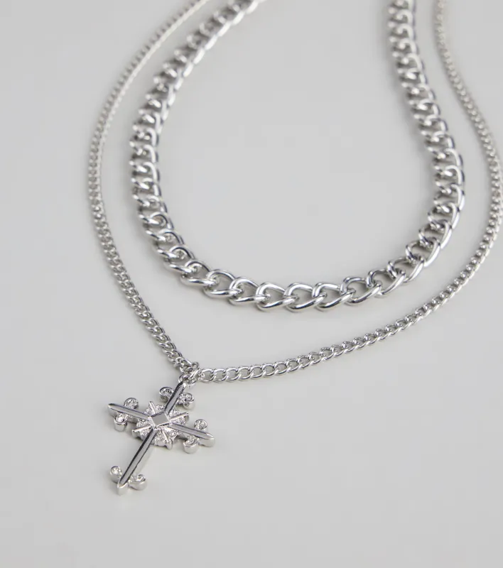 Double The Vibe Necklace Set sold by Windsor