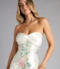 Magnolia Floral Sequin Bow Back Mini Dress sold by Windsor