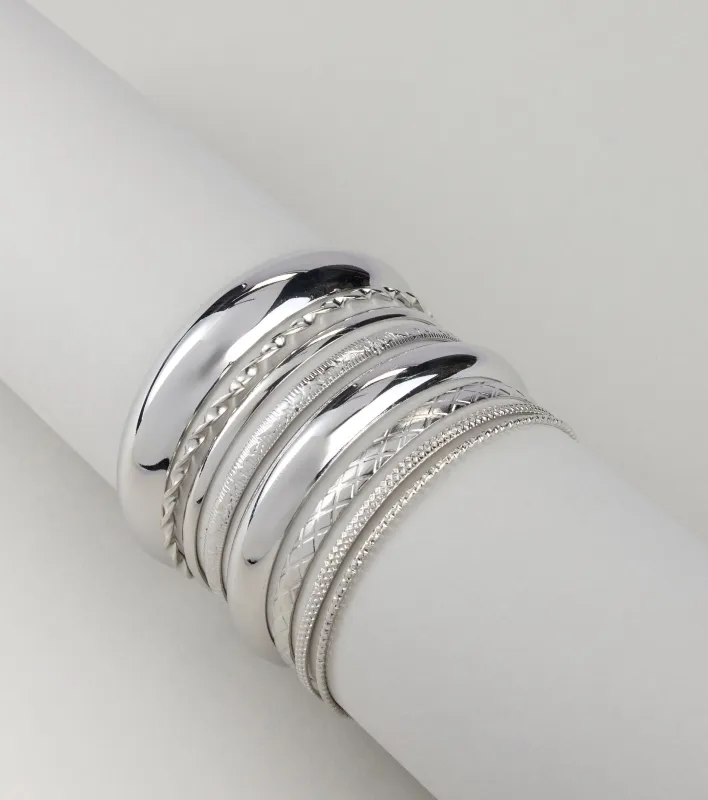 Stack It Up Eight Pack Bangle Bracelet Set sold by Windsor