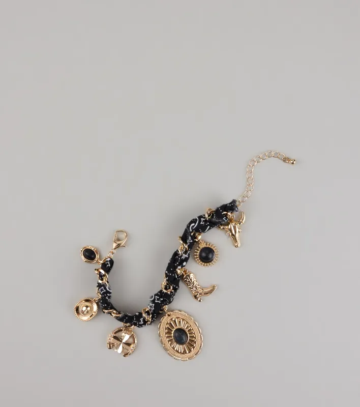 Wild West Bandana Charm Bracelet sold by Windsor