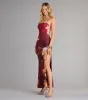 Slip Into Bloom Lace-Up Floral Maxi Dress sold by Windsor
