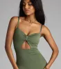 Kiss and Tell Sweetheart Cutout Midi Dress sold by Windsor