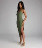 Kiss and Tell Sweetheart Cutout Midi Dress sold by Windsor
