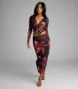 Soft Serve Floral High Slit Maxi Skirt sold by Windsor