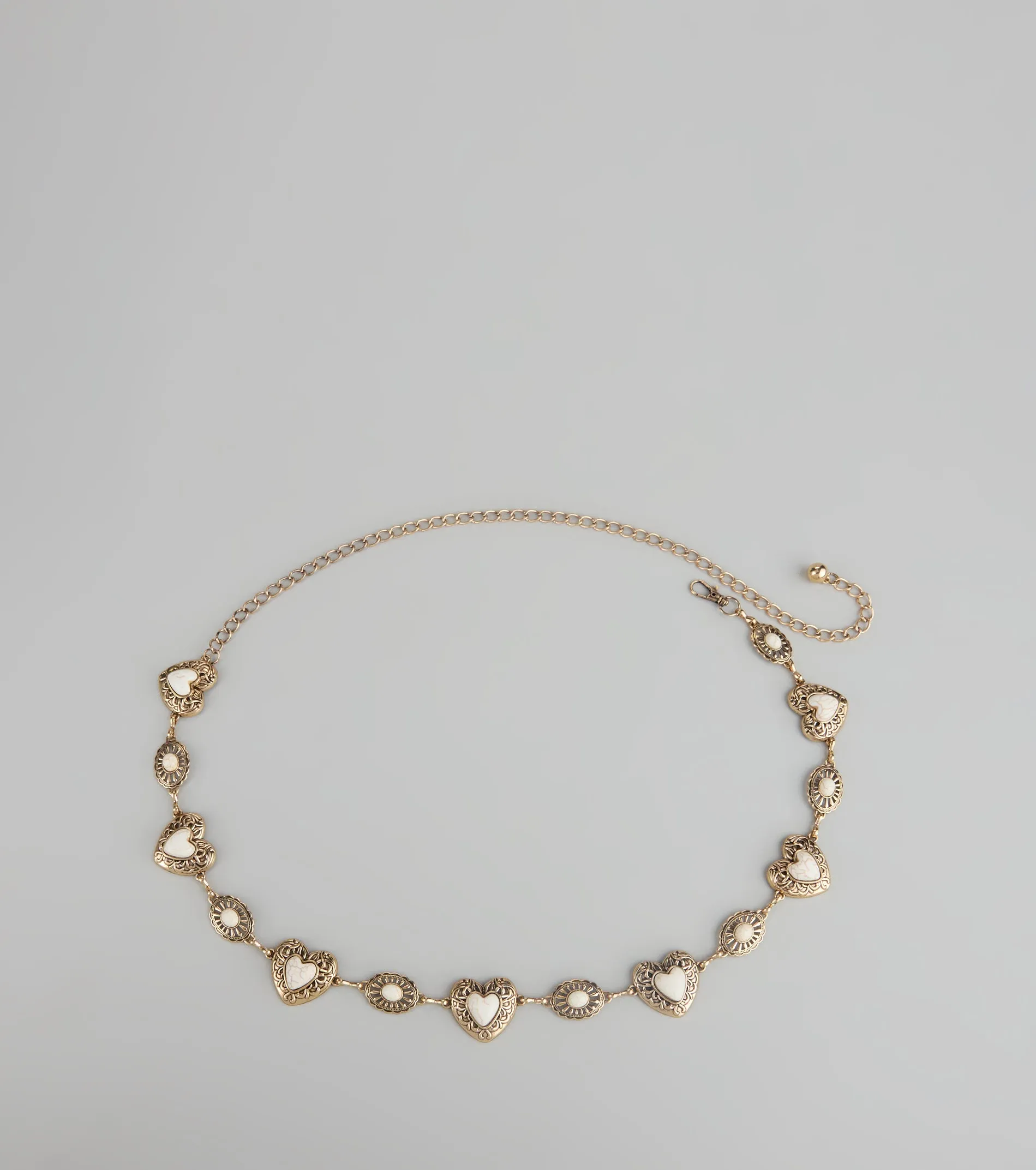 Sweetheart Charm Chain Belt sold by Windsor