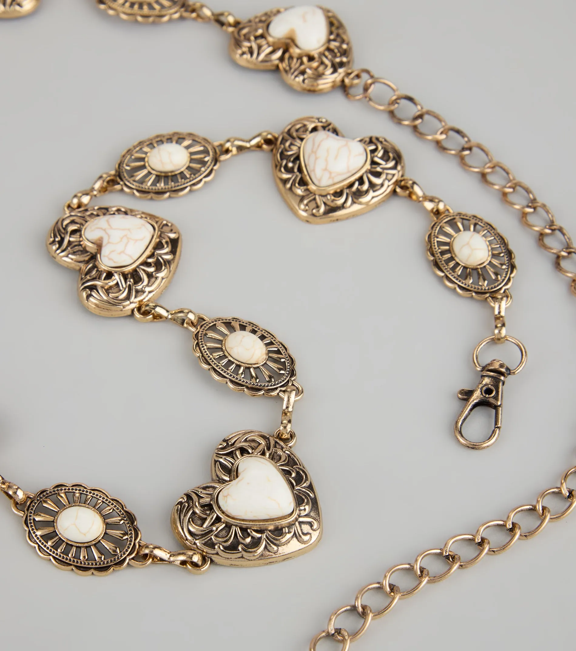 Sweetheart Charm Chain Belt sold by Windsor product image thumbnail 2