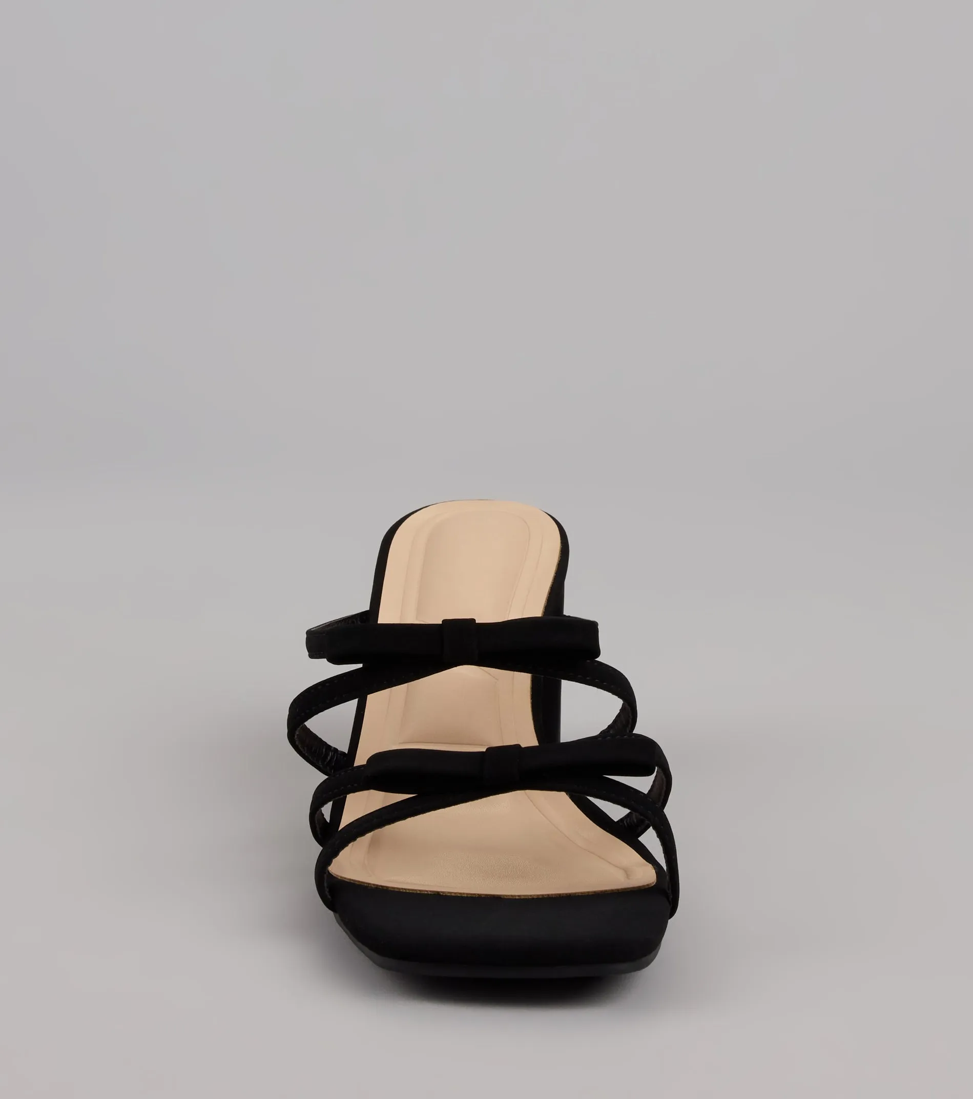 All Day Cute Bow Strap Block Heel Mules sold by Windsor product image thumbnail 3