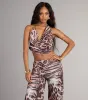Wild Side Leopard Halter Crop Top sold by Windsor