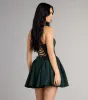 All Eyes On You Lace-Up Skater Dress sold by Windsor