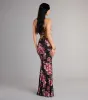 Garden Goddess Floral Lace-Up Maxi Dress sold by Windsor