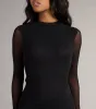 Sheer Intention Long Sleeve Mini Dress sold by Windsor