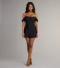 Effortless Charm Off-The-Shoulder Mini Dress sold by Windsor