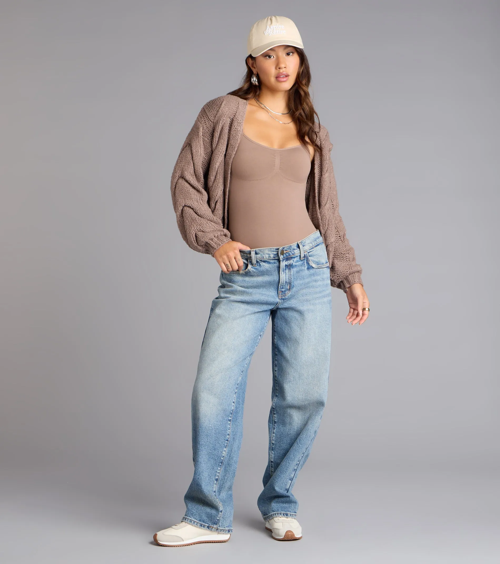 Cozy Up Cable Knit Cardigan sold by Windsor product image thumbnail 3