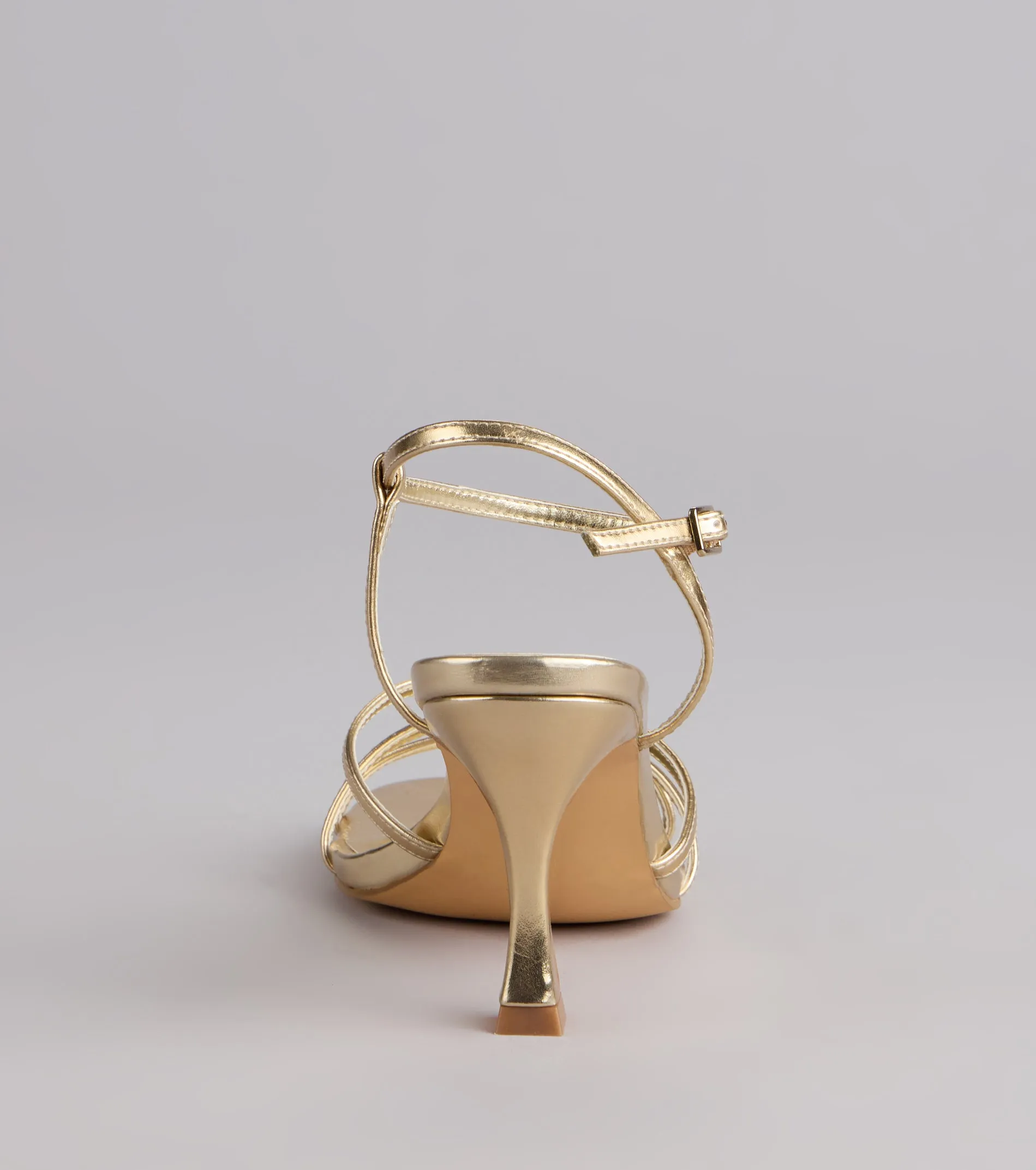 Shine Hour Metallic Strappy Stiletto Heels sold by Windsor product image thumbnail 4