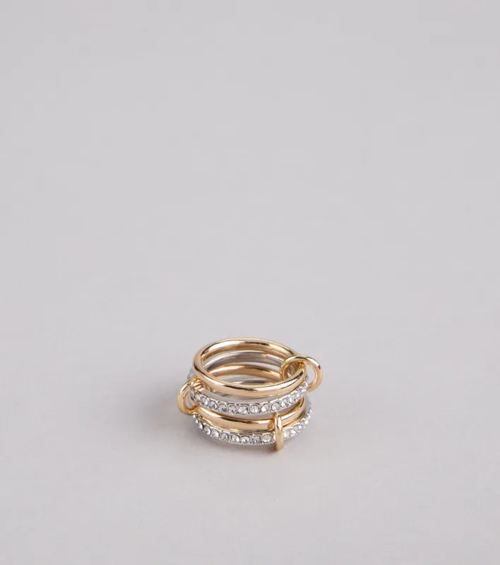 Stylish Stack Interlocking Rings sold by Windsor