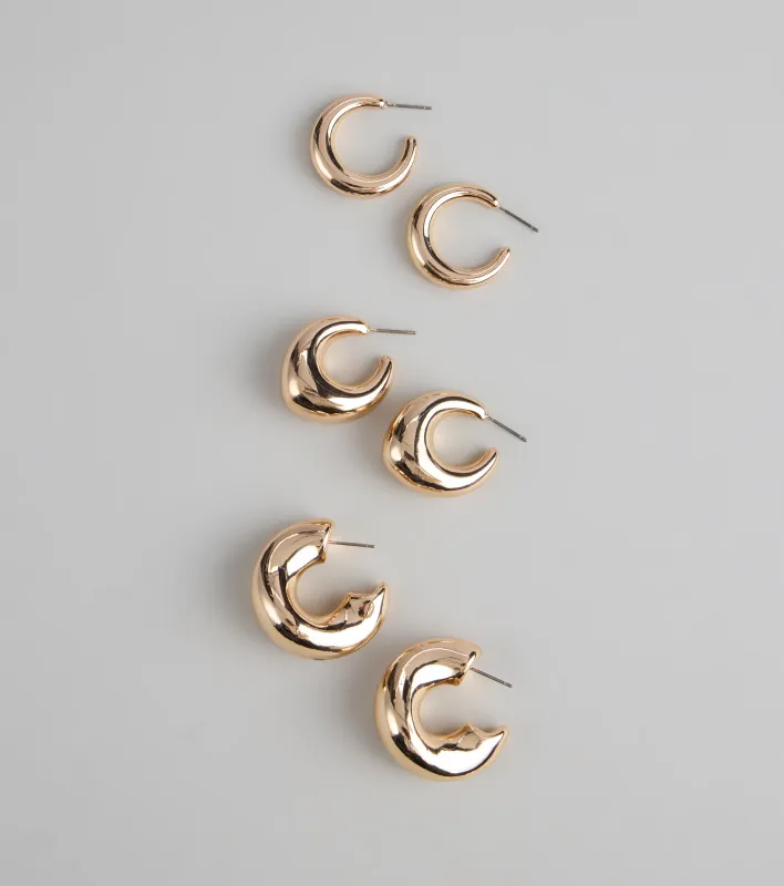 Glow Getter Hoop Earring Set sold by Windsor