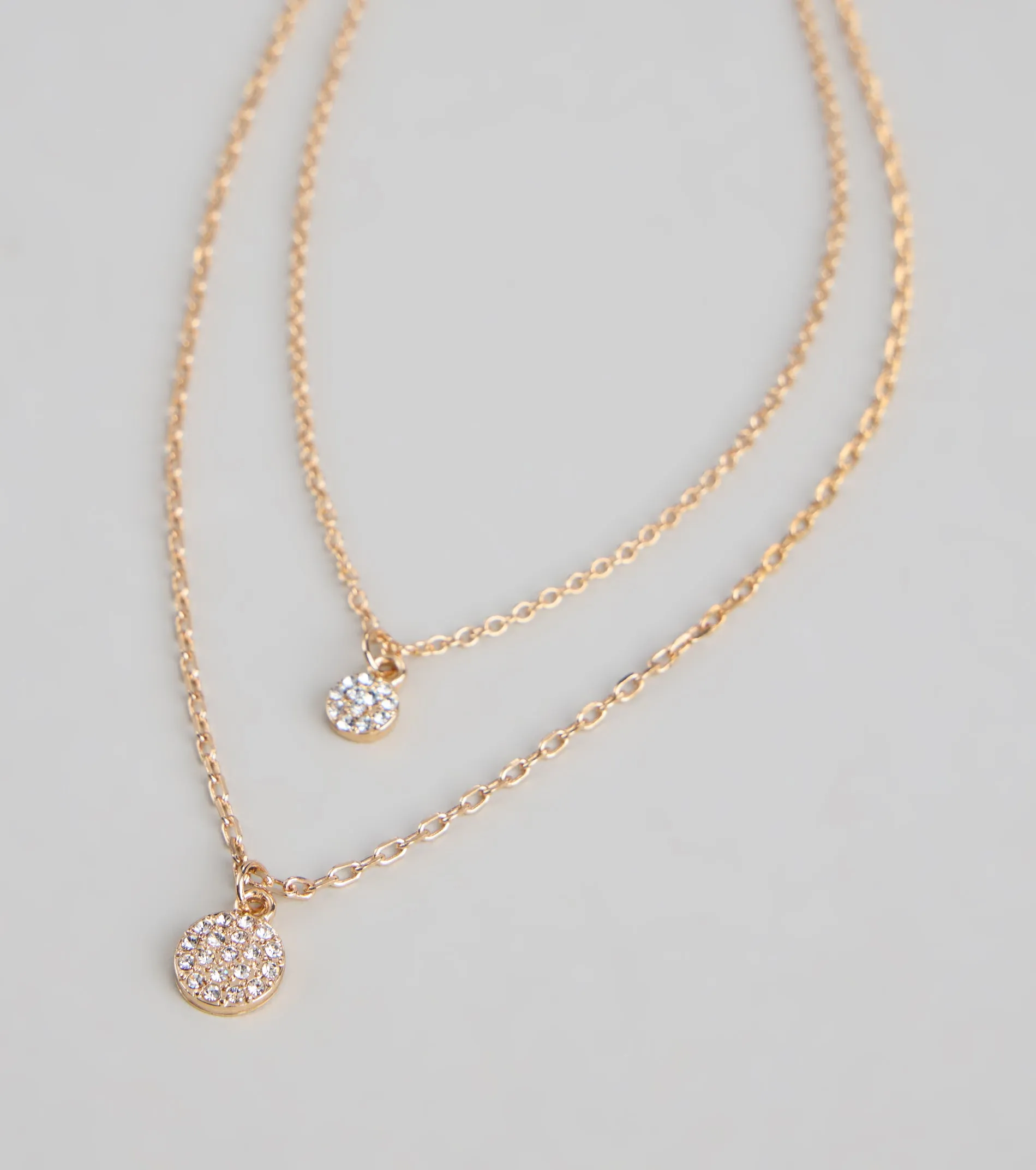 Double The Sparkle Layered Necklace sold by Windsor