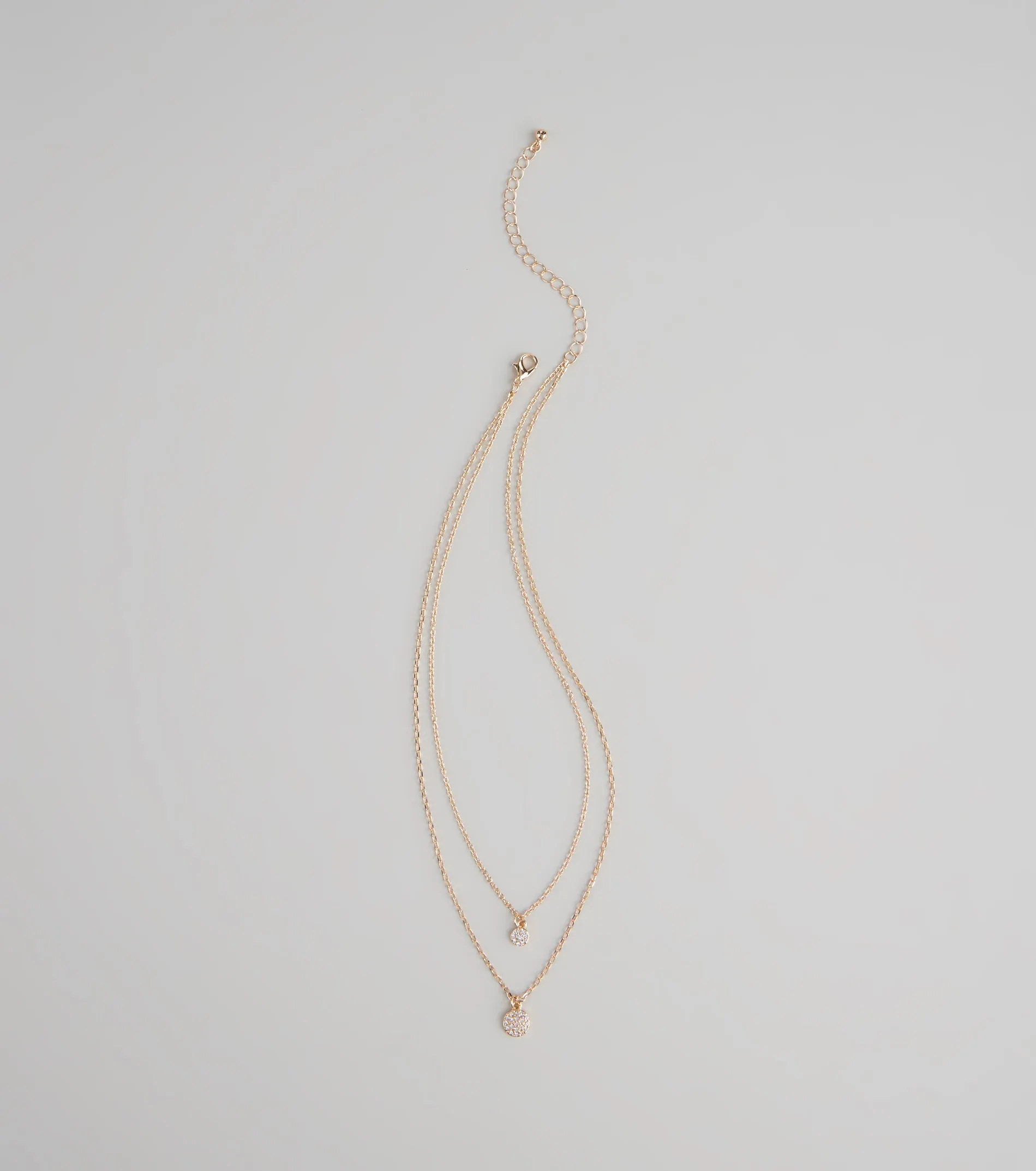 Double The Sparkle Layered Necklace sold by Windsor product image thumbnail 2