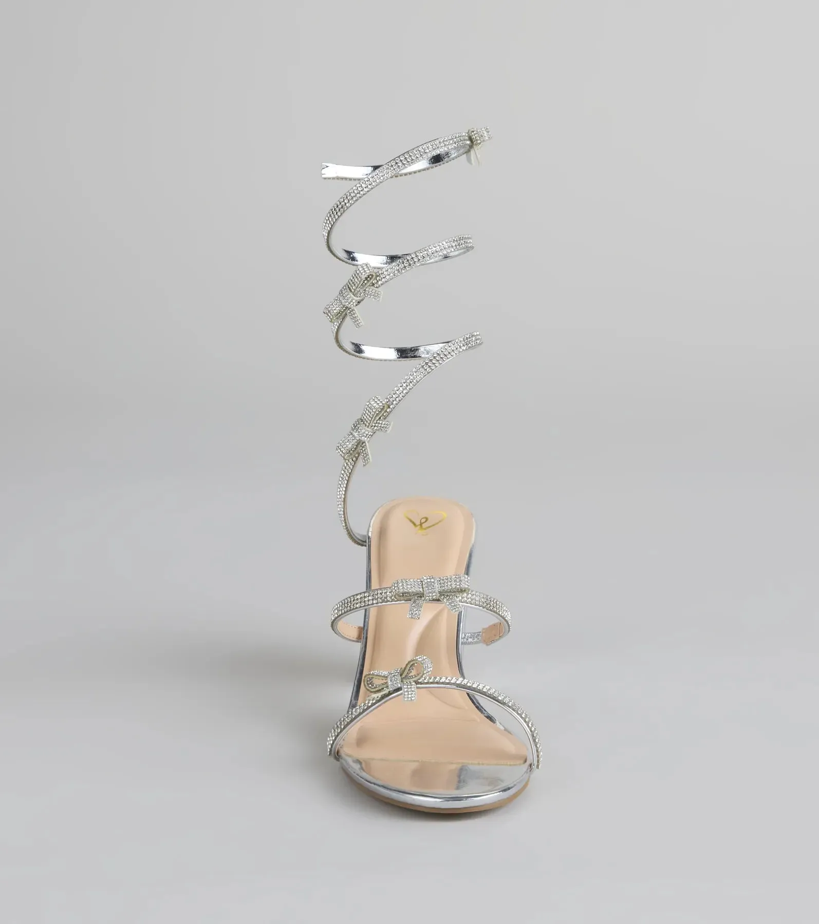 Spiral Stunner Bow Wrap Heels sold by Windsor product image thumbnail 3