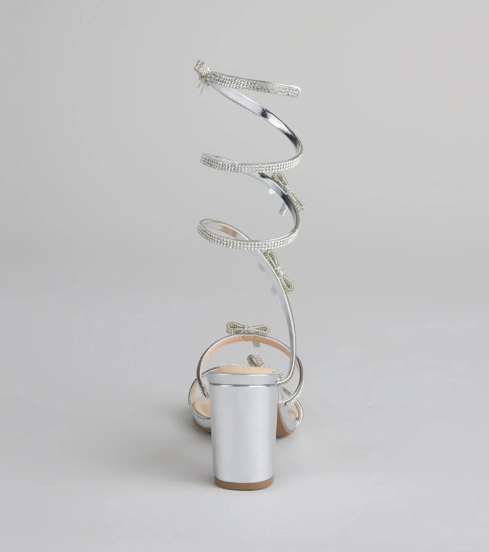 Spiral Stunner Bow Wrap Heels sold by Windsor product image thumbnail 4