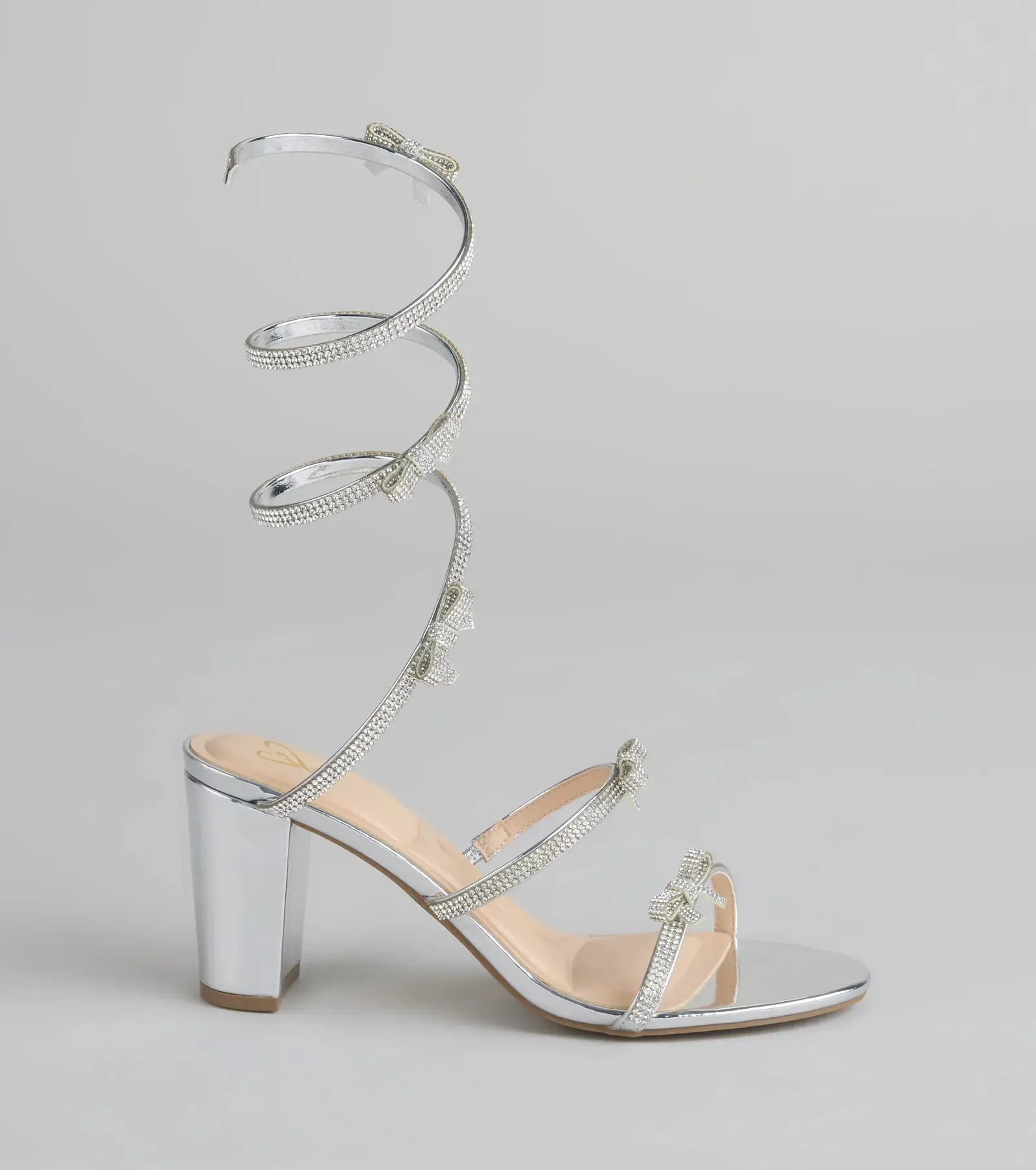 Spiral Stunner Bow Wrap Heels sold by Windsor product image thumbnail 2