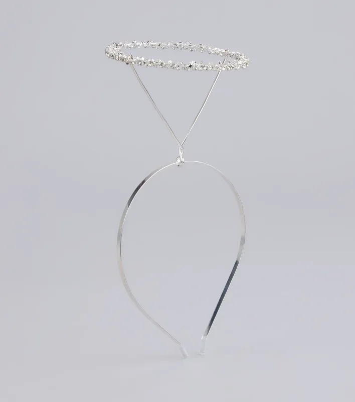 Angelic Glow Rhinestone Halo Headband sold by Windsor