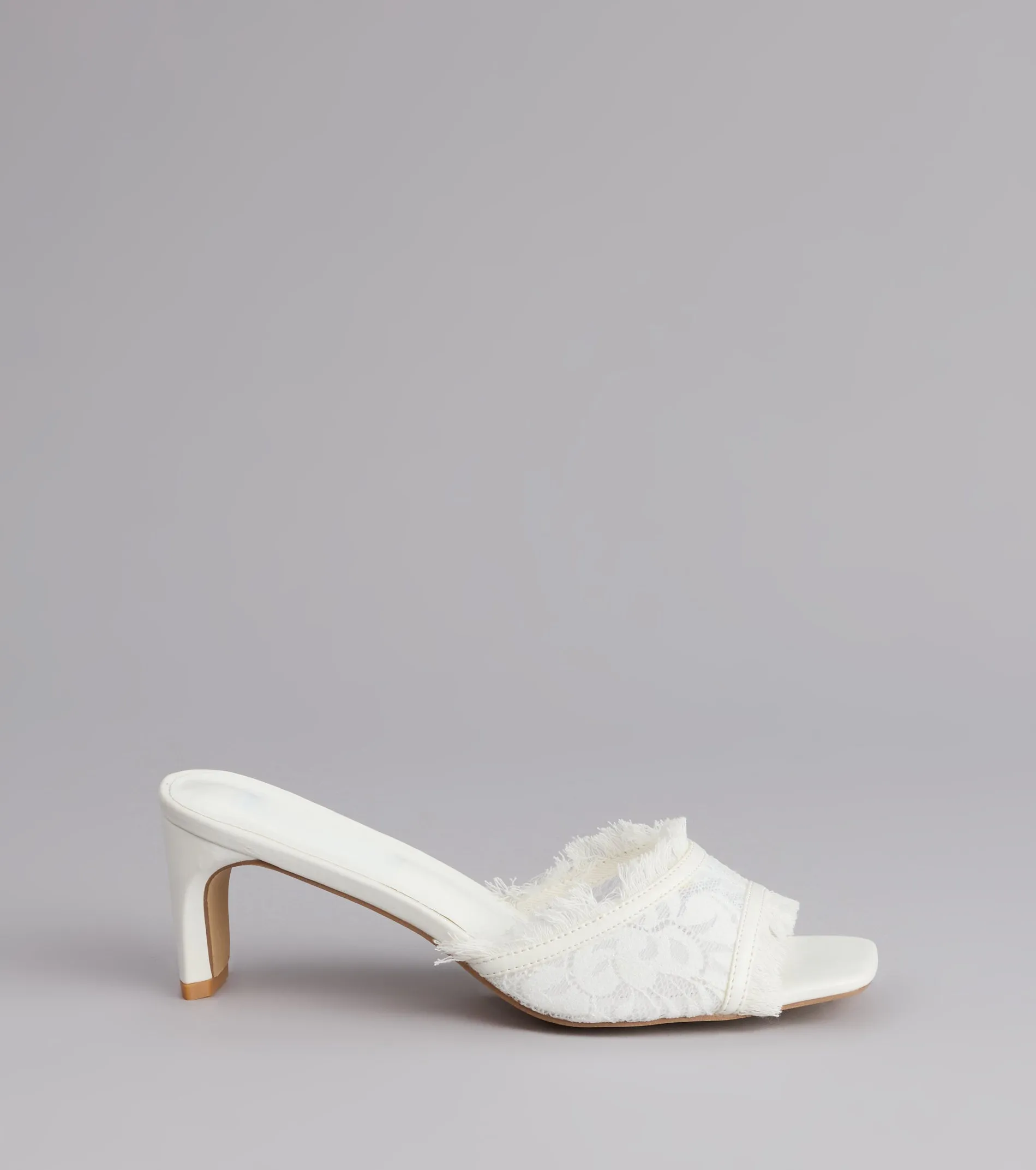 Keep It Cute Lace Strap Mules sold by Windsor product image thumbnail 2